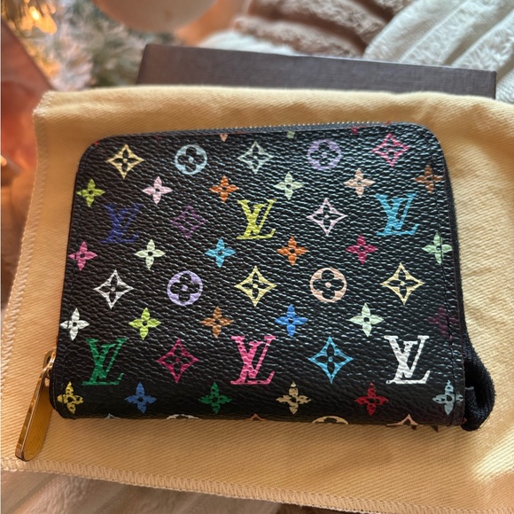 Louis Vuitton Black Multicolor Monogram Wallet - Picture 5 of 12